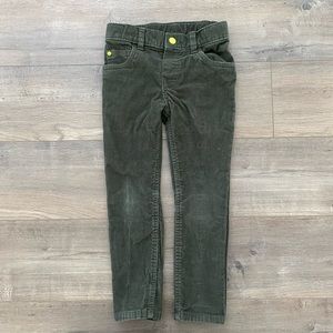 Cat and Jack green corduroy pants 4T